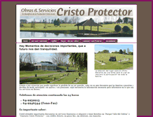 Tablet Screenshot of cristoprotector.cl